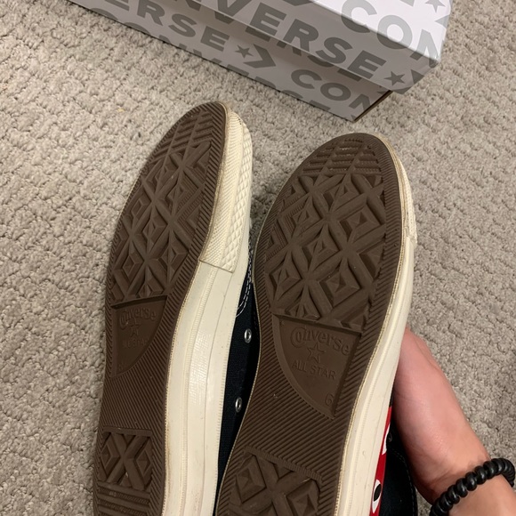 Comme Des Garcons Black Converse All Start Hi ‘Play - Picture 6 of 6